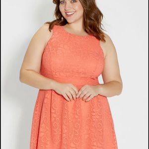 ❌SOLD❌Maurices Plus Size Coral Dress
